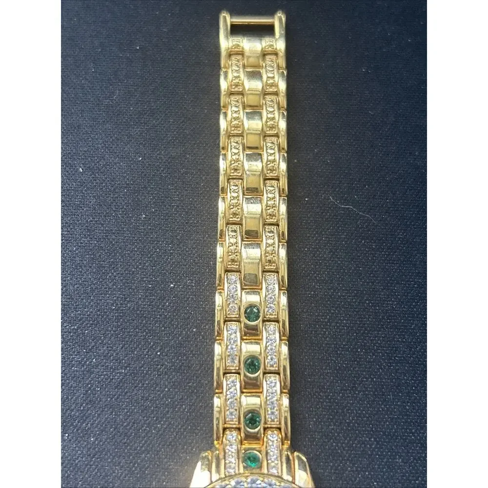 Colleen Lopez Green Dial Gold Tone Women’s Quartz Watch